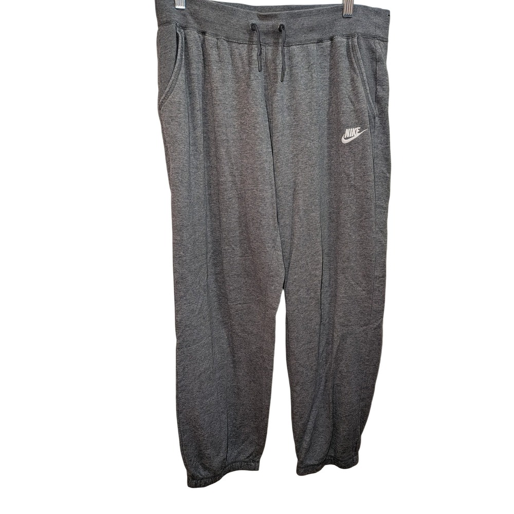 Nike Mens Club Fleece Joggers Charcoal Heather‎ Grey Sweatpants XL